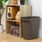 IRIS USA 6 Gallon / 24 Quart Plastic Wastebasket Garbage Trash Cans with Handles for Home Office Kitchen Bedroom Bathroom